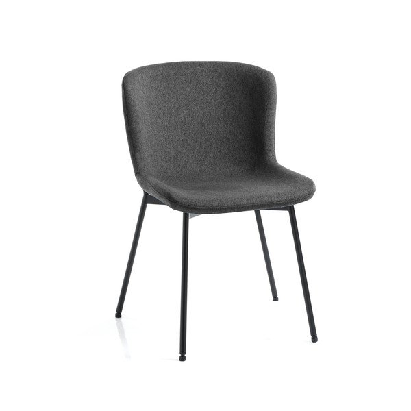 Scaune de dining gri-închis 2 buc. Snug – Tomasucci