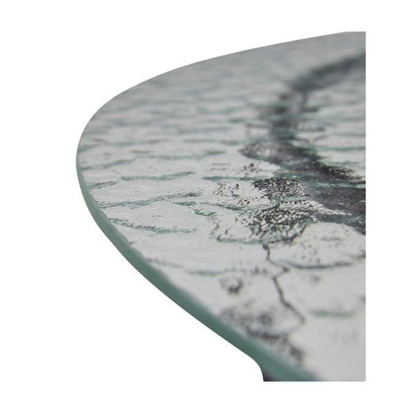 Măsuță de cafea neagră rotundă cu blat din sticlă ø 80 cm Orbit – Hübsch-image-4