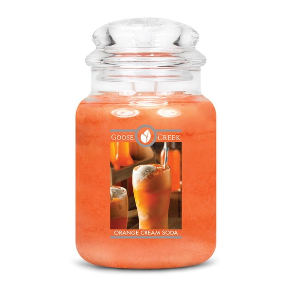 Lumânare parfumată în recipient din sticlă Goose Creek Orange Lemonade, 150 ore de ardere