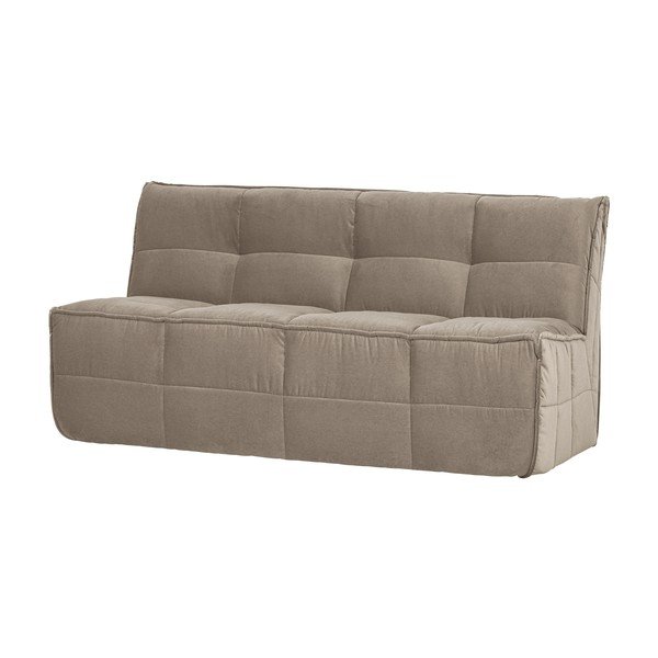Bancă taupe capitonată cu tapițerie din catifea Cluster – vtwonen-image-2