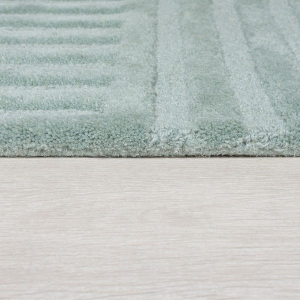 Covor turcoaz țesut manual din lână 200x290 cm Zen Garden – Flair Rugs-image-4