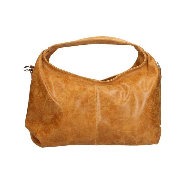 Geantă din piele Chicca Borse Sabina, caramel-image-1