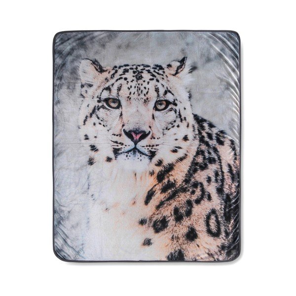 Pătură Muller Textiels Snow Leopard Grey, 130 x 160 cm-image-2
