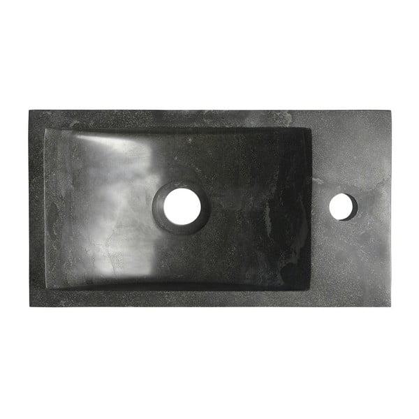 Chiuvetă mică pentru WC neagră din piatră 40x22 cm Blok – Sapho-image-2