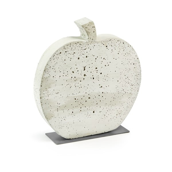 Decorațiune din ciment La Forma Sens Apple, 37 x 40 cm, alb