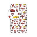 Cearceaf pentru copii din bumbac cu elastic 90x200 cm Cars "McQueen" – Jerry Fabrics