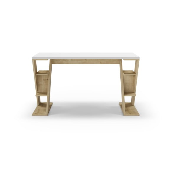 Birou cu blat alb 60x137 cm Butterfly – Marckeric