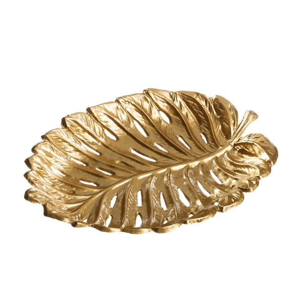 Tavă din metal decorativă Tropicho, auriu
