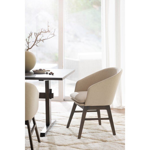 Set de scaune de sufragerie bej 2 buc. tapițat Windham – Rowico-image-1