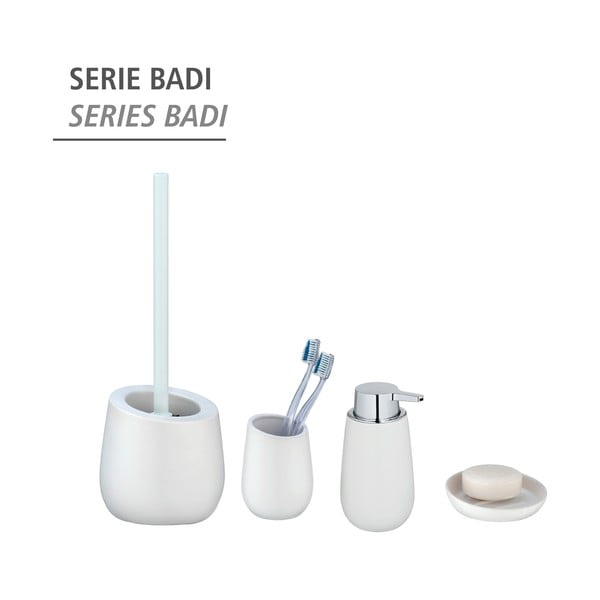 Dozator din ceramică pentru săpun Wenko Badi, alb-image-1