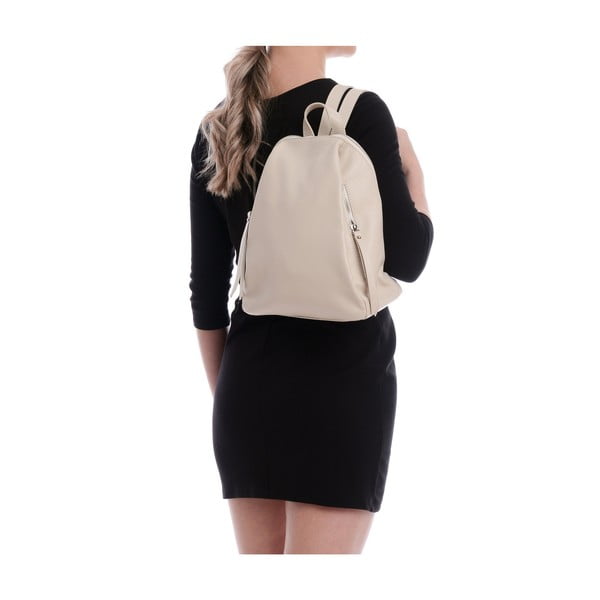 Rucsac din piele bej – Anna Luchini-image-4