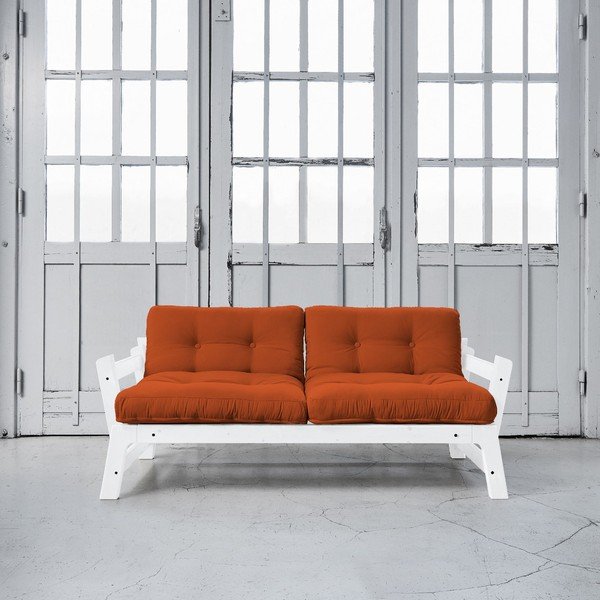 Canapea extensibilă Karup Step White/Orange-image-1