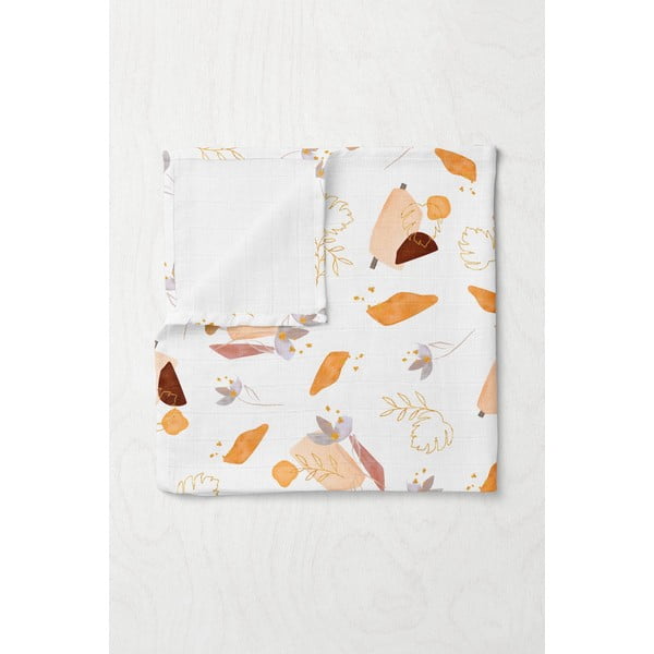 Pătură pentru copii albă din muselină 75x100 cm Boho – Mijolnir-image-1