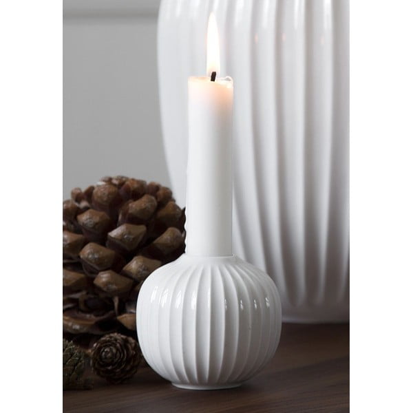 Sfeșnic din porțelan Kähler Design Hammershoi, alb, ⌀ 7,5 cm-image-2