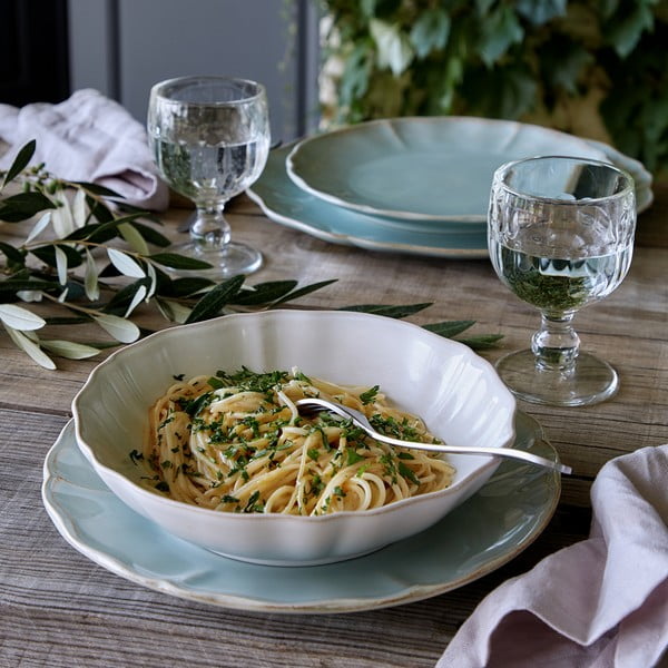 Bol de servire albastru-turcoaz din gresie ø 23 cm Alentejo – Costa Nova-image-1