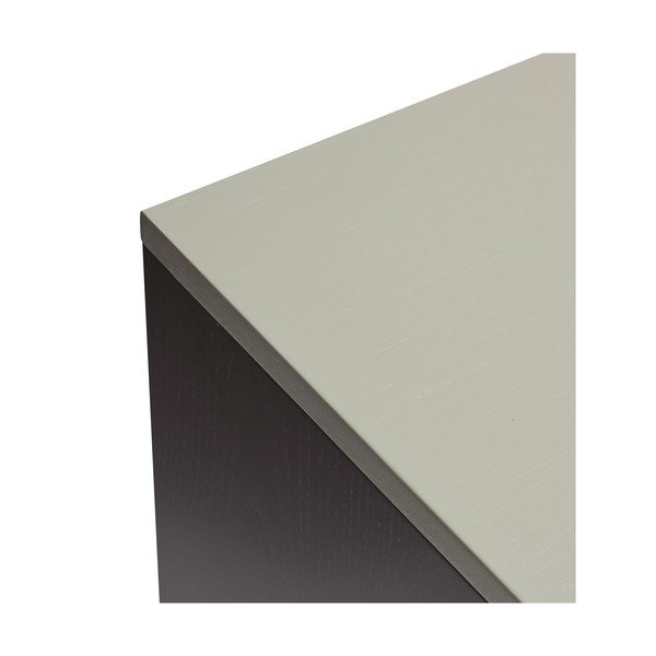 Bibliotecă albastru-închis/gri din lemn masiv de frasin 45x177 cm Study – Hübsch-image-4