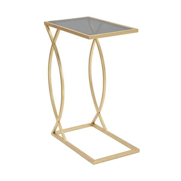 Măsuță auxiliară cu blat din sticlă 25.5x45.5 cm Glam – Mauro Ferretti-image-4