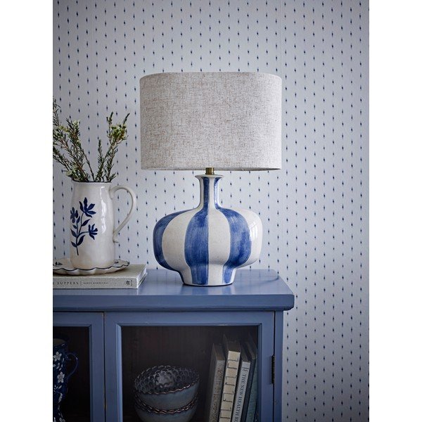 Veioză din ceramică cu abajur textil (înălțime 46 cm) Alida – Bloomingville-image-2