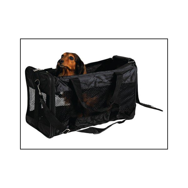 Geantă de transport neagră pentru animale de companie 27x46,5 cm Trixie – Plaček Pet Products-image-1
