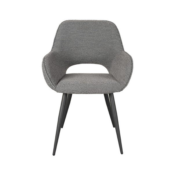 Scaune de dining gri 2 buc. Fer – LABEL51-image-1