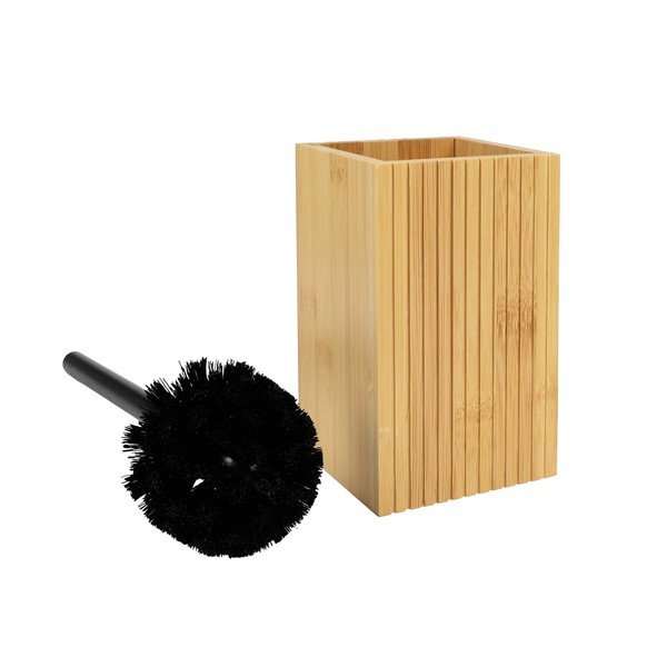 Perie de WC în culoare naturală din bambus Hanoi – douceur d'intérieur-image-2