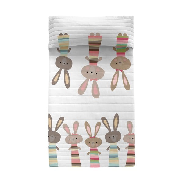 Cuvertură pentru copii din bumbac 260x180 cm Rabbit family – Moshi Moshi