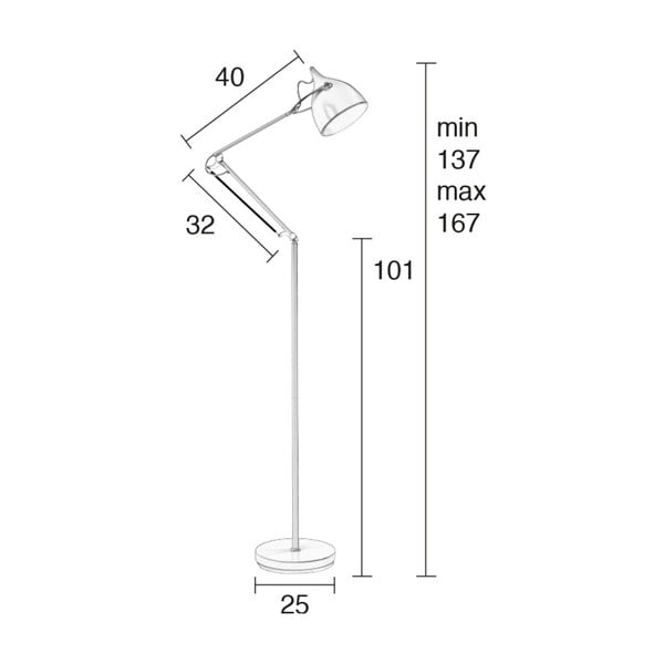 Lampadar Zuiver Reader, alb-image-4