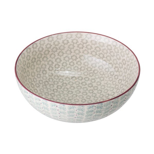 Bol din gresie ceramică Bloomingville Maya, ø 28,5 cm, albastru-alb-image-2