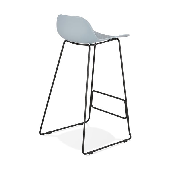 Scaun de bar cu picioare negre Kokoon Slade, înălțime 76 cm, albastru-image-3