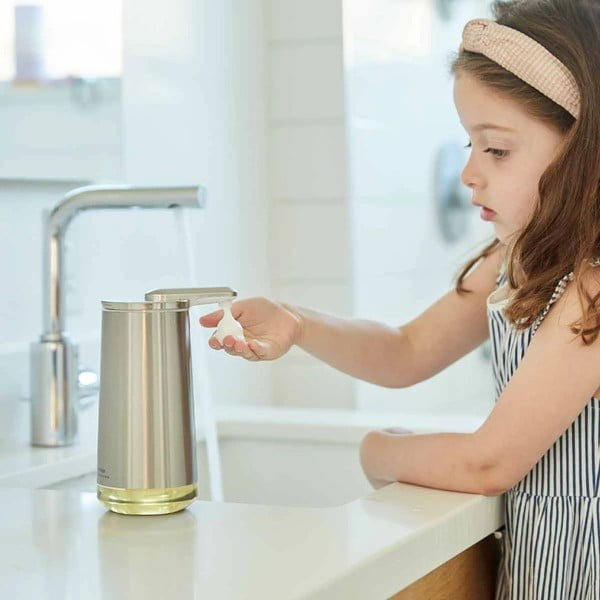 Dispenser de săpun cu senzor din oțel gri 266 ml - simplehuman-image-1