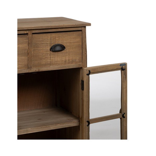 Vitrină în culoare naturală din lemn de brad 64x92,5 cm – Ixia-image-4