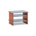 Noptieră cărămizie/gri cu rafturi Inari – Teulat
