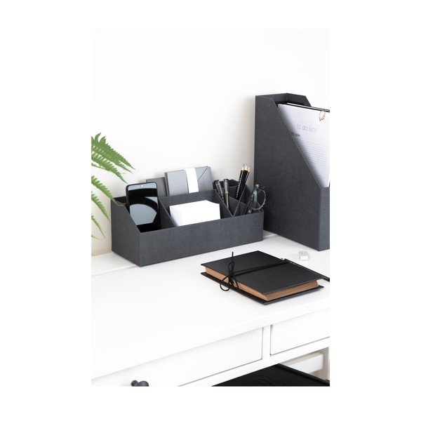 Organizator pentru papetărie din carton Elisa Canvas Paper Laminate – Bigso-image-2