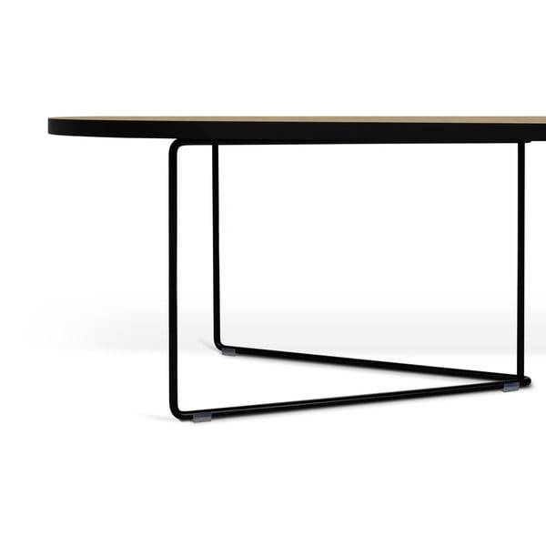 Măsuță de cafea cu blat cu aspect de lemn de stejar 136x60 cm Oval - TemaHome-image-4