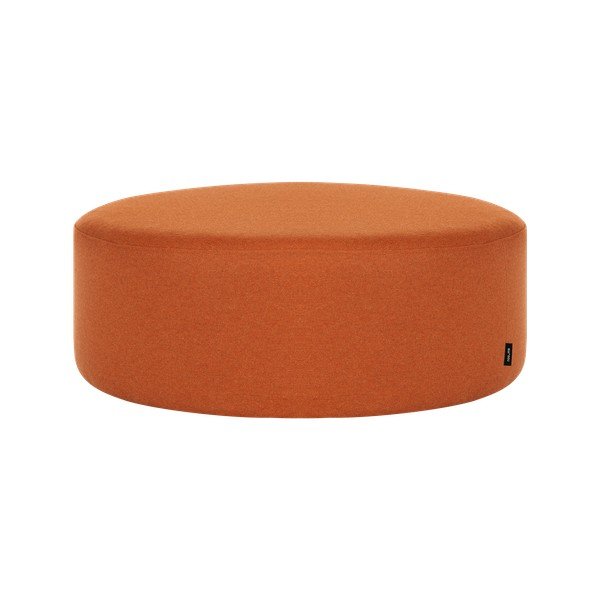 Puf teracotă cu tapițerie din lână Folk – noo.ma