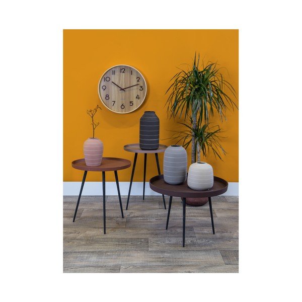 Vază din ceramică PT LIVING Terra, ⌀ 16 cm, gri deschis-image-2