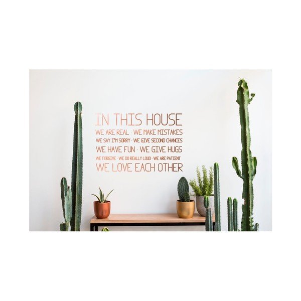 Autocolant din vinilin pentru perete Really Nice Things This House-image-1