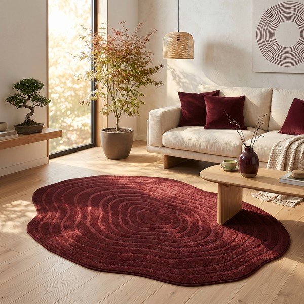 Covor burgundy 160x230 cm Pebble – ESTE-image-1