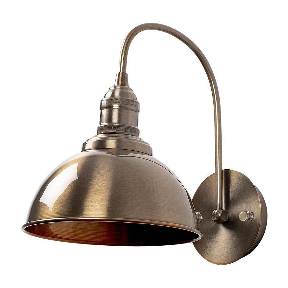 Aplică de perete alămie ø 21 cm Varzan – Opviq lights