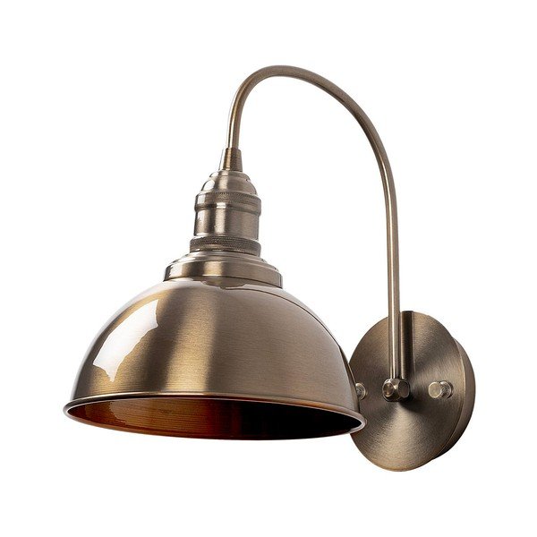 Aplică de perete alămie ø 21 cm Varzan – Opviq lights