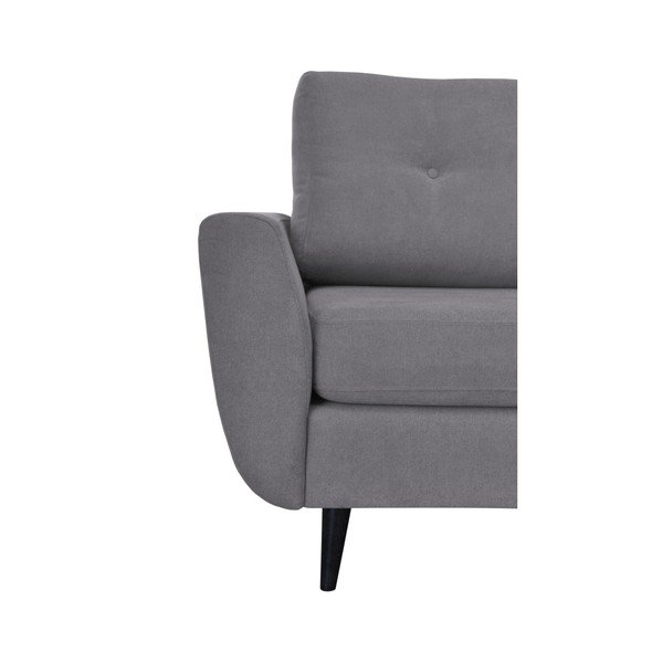 Fotoliu Mazzini Sofas Cedar, gri, picioare culoare închisă-image-4