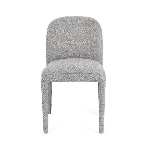 Scaun de dining gri din material bouclé Antara – Bizzotto-image-2