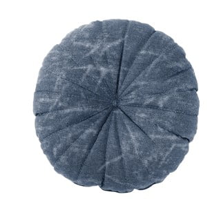 Pernă decorativă Tiseco Home Studio Chester, ø 38 cm, albastru închis