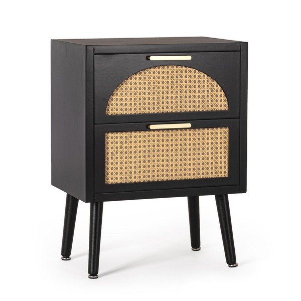 Dulap negru/în culoare naturală 45x60x30 cm Josine – Yes Everyday