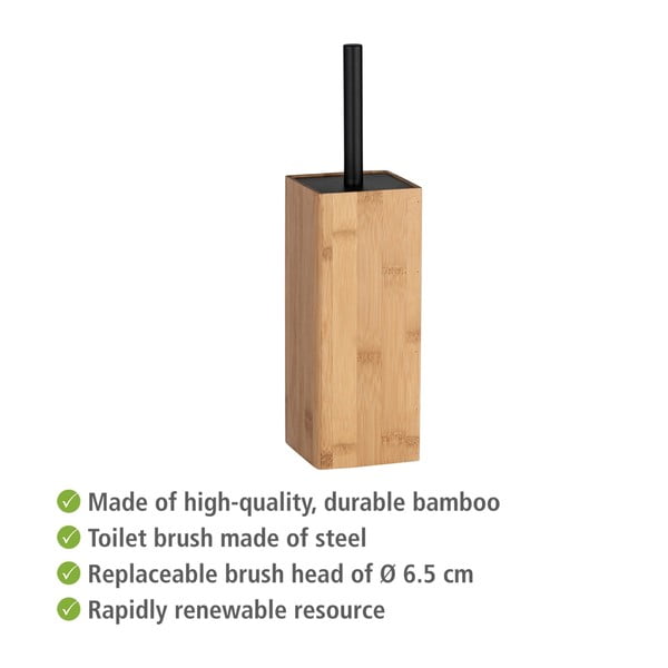 Perie din bambus pentru WC Wenko Padua-image-4