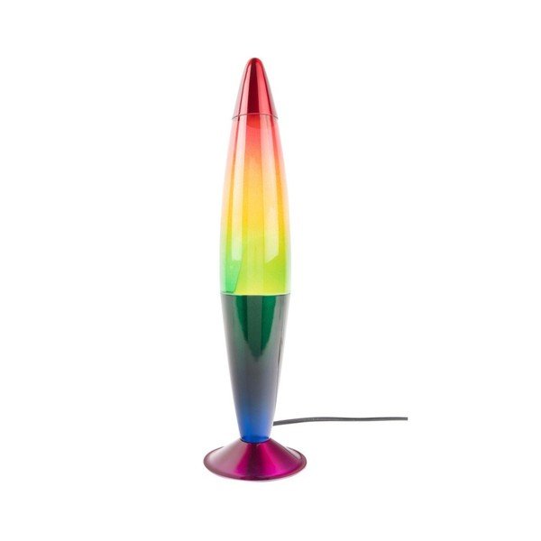 Lava lamp verde din sticlă (înălțime 41,5 cm) Rainbow Rocket Lava – Leitmotiv