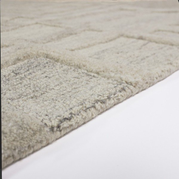 Covor grej țesut manual din lână 160x230 cm Elva  – Flair Rugs-image-3