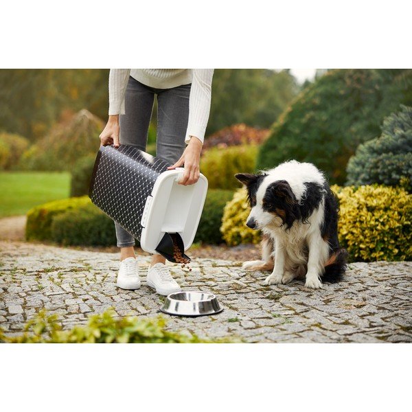 Cutie de granule pentru animale negru 25 l Cody - Rotho-image-1