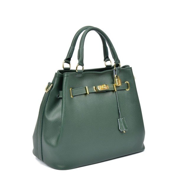 Geantă din piele Isabella Rhea Paris Verde, verde-image-1