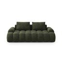 Canapea verde cu tapițerie din catifea 200 cm Linz – Cosmopolitan Design